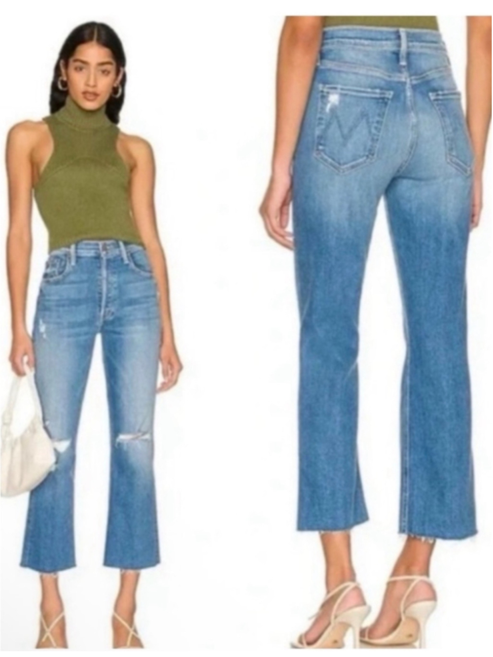 Mother the tripper ankle fray jeans women’s 26
